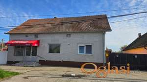 Izdajem kuću sa poslovnim prostorom u Kaću (glavna ulica)