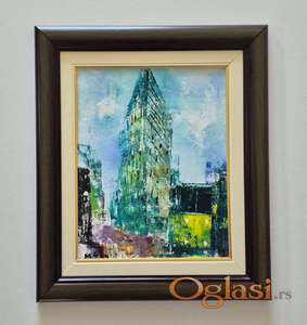 Ulje na platnu - Tramvaj 12, prelepa slika!