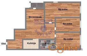 Odličan četvorosoban stan u izgradnji - Telep