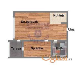 Jednoiposoban 34m2 Mišeluk