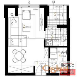 PETROVARADIN, 32m2, Jednosoban sa pdv