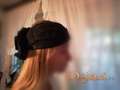 Crno-srebrni fascinator