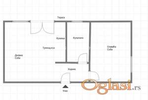 Futog-Uknjižen Dvosoban stan 41 m2-065/385 8880