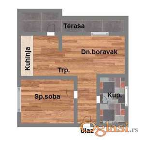 Dvosoban stan na Somborskoj rampi