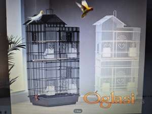 Kavez za papagaje veliki za srednje i male papagaje. Montažno -demontažni sa opremom.
