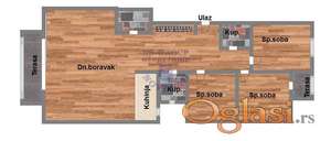 Četvorosoban 91m2 Telep