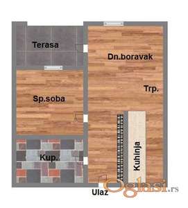 Dvosoban stan u izgradnji, Bulevar patrijarha Pavla!