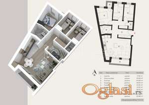 NOVI SAD - PODBARA - 71.41 m2