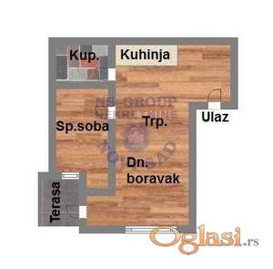 Odličan dvosoban stan na Telepu! 41m2