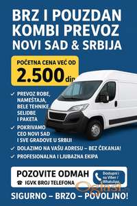 Usluga prevoza robe i tereta svih vrsta Novi Sad i Srbija