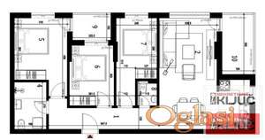 KLISA, 82m2, Četvorosoban sa pdv