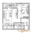 SAJMISTE, 42 m2, DVOSOBAN
