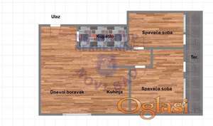 Dvoiposoban stan u Veterniku, 40m2