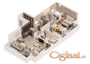 Četvorosoban stan, Telep!