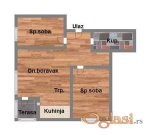 Odličan trosoban stan Telep