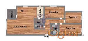 - 82m2 - Komforan četvorosoban stan u izgradnj sa PDV-om -