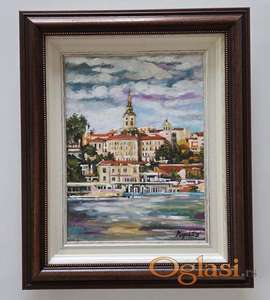 Ulje na platnu - Beograd, pejzaz. Prelepo!