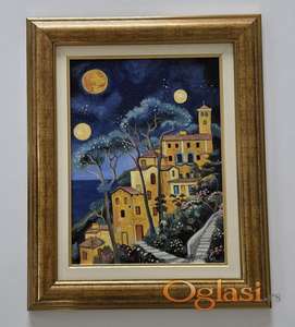 Ulje na platnu - Tiha letnja noc, prelepa slika!