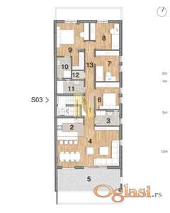 Petosoban stan, 150 m², Telep, Novi Sad, 2. sprat