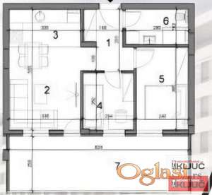 SAJMIŠTE, 65m2, Dvoiposoban sa pdv, Extra kvalitet sa komotnom Terasom