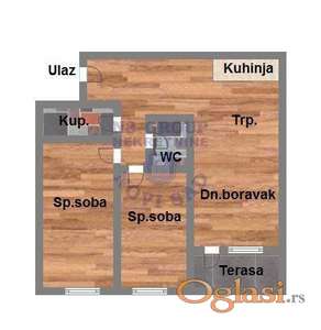 Trosoban stan na Telepu, 70m2