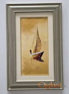 Ulje na platnu - Zlatno jedrenje, prelepa slika!