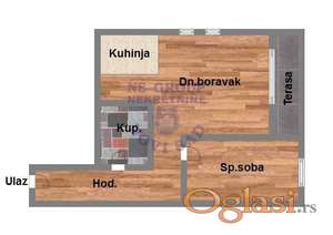 Dvosoban, 41m2 Telep