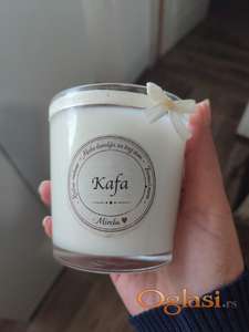 Ručno rađena mirisna sveća od soja-kokos voska