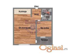 Odličan dvosoban stan u izgradnji na Telepu