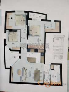 Stan na 3.spratu u izgradnji - 53 m2, terasa 35 m2, Kragujevac, centar