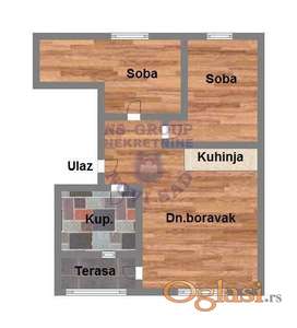 Trosoban stan na Telepu,60m2