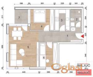 TELEP, 70m2, Trosoban sa pdv, Preduseljenjem