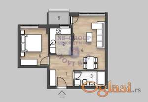 Izgradnja! Dvosoban stan - Salajka!