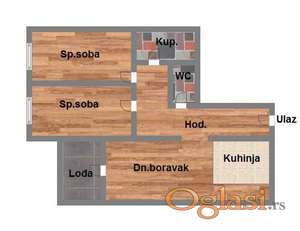 Trosoban - pdv - 63m2 - parking mesto