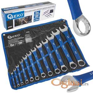 Set ključeva okasto viljuskastih sa gumenom ručkom 6-32 mm