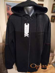 Odlican muski duks sa kapuljacom Benx Crni 5XL Debeli model Novo
