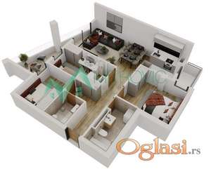 Novi Sad, Salajka - Četvorosoban stan  80m2 