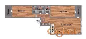 65m2 Trosoban stan u izgradnji na Somborskoj rampi
