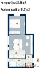 Prodajem NOV stan u Petrovaradinu, na ekstra lokaciji