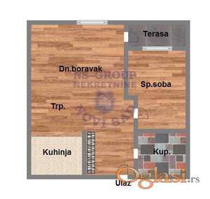 Dvosoban - 44m2 - Petrovaradin