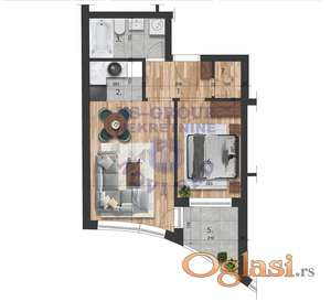 Dvosoban stan na Telepu u izgradnji