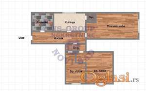 Trosoban 57m2 Cara Dusana