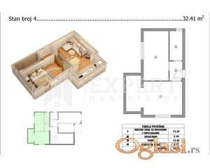 Novogradnja 32m2  Branko Bjegović