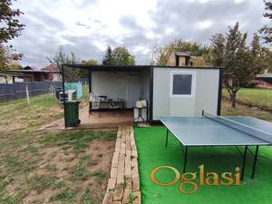 Građevinski plac 621m2, vikendica 32m2, pogled na Dunav, Čerević (Beočin)