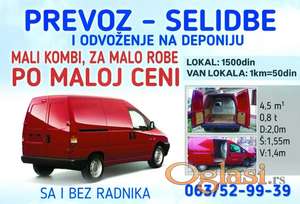 MANJI KOMBI ZA MALO ROBE PO MALOJ CENI (prevoz-selidbe)