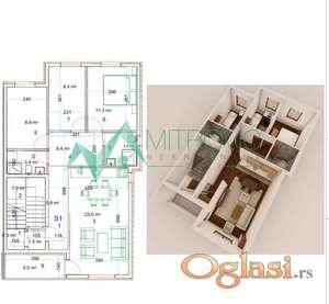 NOV STAN NA I SPRATU – 76 m² – MOGUĆNOST POVRATA PDV-a – KVALITETNA GRADNJA!