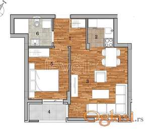 NOVI SAD - TELEP JUŽNI - 42.67 m2