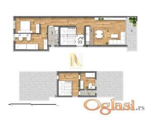 Fantastičan četvorosoban stan sa krovnom terasom od 70m2