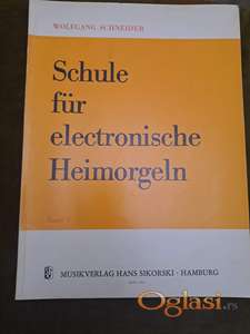 Udžbenik za električne orgulje ( na nemačkom).  Autor Wolfgang Schneider