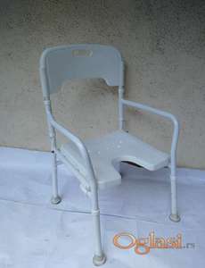 Stolica za TUŠ kadu, sa NASLONOM, RASKLAPAJUĆA, tzv. leptirka